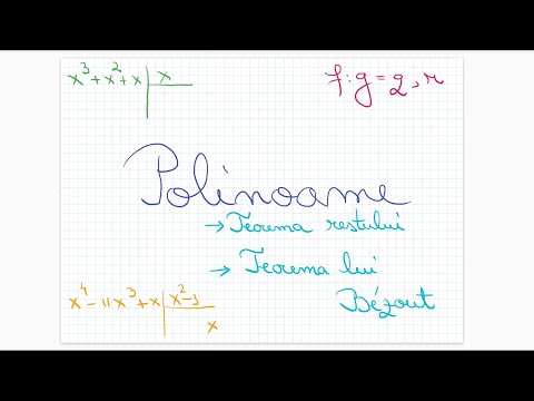 Polynomials: remainder theorem, Bezout's theorem