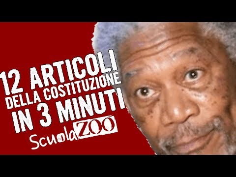 #NocciolineSpeciali  - 12 ARTICOLI della COSTITUZIONE in 3 MINUTI (spiegati facili) #ScuolaZoo