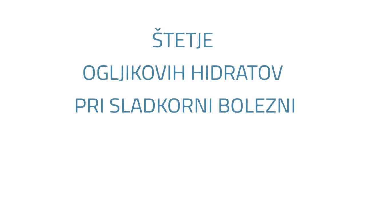 Štetje ogljikovih hidratov pri sladkorni bolezni