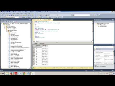 SQL Server tutorial 49: Common Table Expressions. CTE.