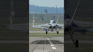 Air Force vs Navy landing #DCS #DCSWorld #Shorts