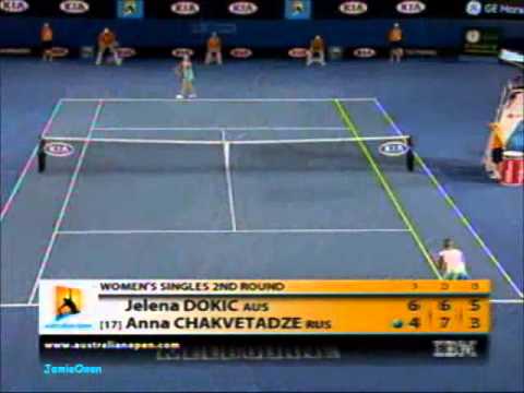 Jelena Dokic vs Anna Chakvetadze 2009 AO Highlights