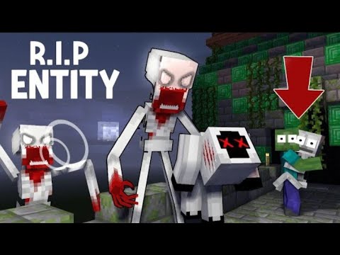 RIP GOOD ENTITY - SCP 096 ATTACK - MONSTER SCHOOL MINECRAFT SAD ANIMATION