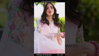 Pink Readymade Hand Embroidered Suit Size 48 - Video 2