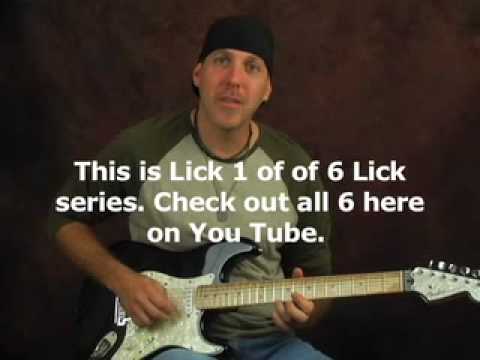 Beginner Blues Licks Guitar lesson on Fender Stratocaster