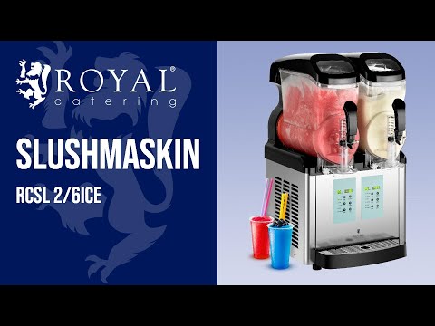 video - Slushmaskin - 2 x 8 Liter - iskremfunksjon