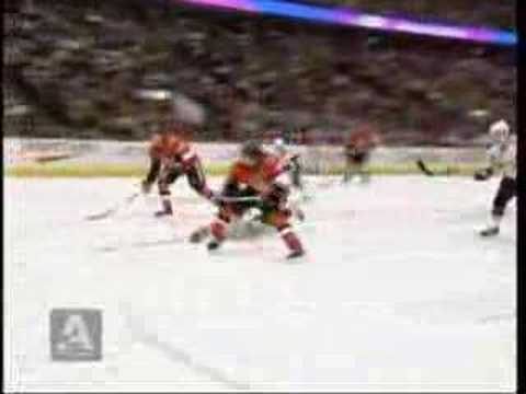 Fisher's goal 1/2 vs Sabres - Mar 27/08