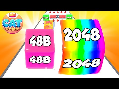 ⭐ Top Video TikTok Gameplay - Jelly Run 2048 New Shape Mobile Games Walkthrough (Update Levels)