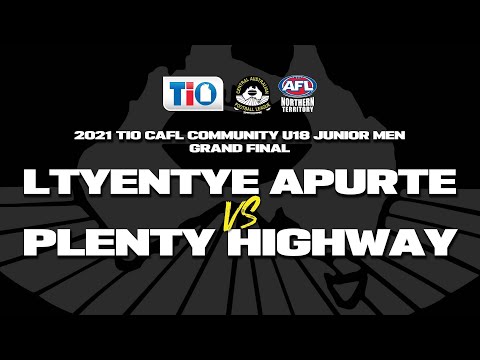 2021 TIO CAFL Community U18 Junior Men Grand Final: Ltyentye Apurte vs Plenty Highway