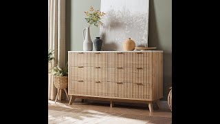 T4TREAM Fluted 6-Drawer Dresser Review | Stylish & Spacious Modern Dresser with Faux Marble Top!