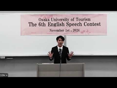 国際交流学科 The 6th English Speech Contest 【優秀賞】Mr. NGUYEN HOANG VU LUAN (観光学部1年)