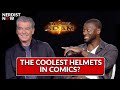 BLACK ADAM Cast Talk Dr. Fate, Hawkman, & the Coolest Helmets in Comics