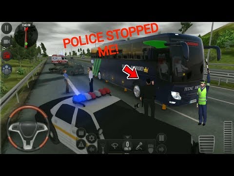 Bus Simulator : Ultimate | Police Stopped Me! | iOS / Android Mobile Gameplay #Techzandroid