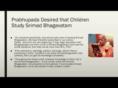 How to Study the Srimad Bhagavatam with Kids (zoom meeting) by Aruddha Devi Dasi