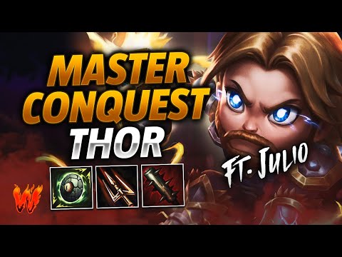 THOR, CARRYING HARD IN THE JUNGLE ft. Julio - Warchi - Smite Conquest