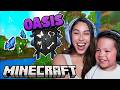 Playing Minecraft Oasis With My 3 Year Old