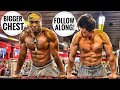 Bodyweight Chest Workout Follow Along | Chest Workout for Mass Gain