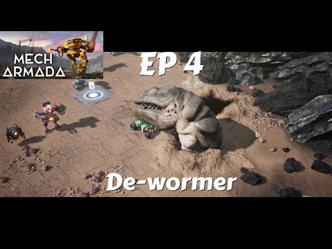 Let's Play Mech Armada Challenge Mode Ep 4 - The Giant Worm Never Stood A Chance