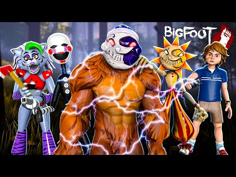 Sun and Moon FIGHT in BIGFOOT with PUPPET & Roxanne Wolf and Gregory