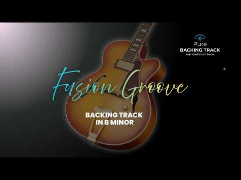 🎸B Minor Fusion Groove Backing Track  | 100 BPM Guitar Jam Track