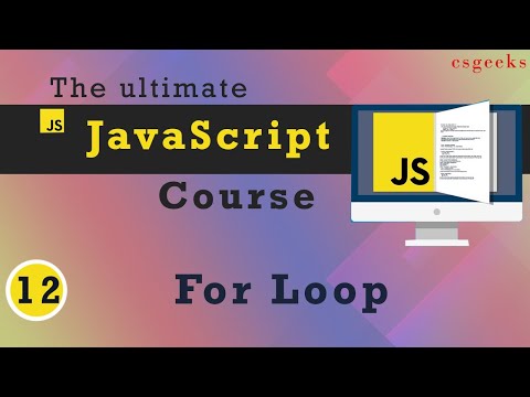 Learn JavaScript Tutorial 12 For Loop - Mind Luster