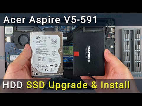 Acer Aspire V5-591 Hard Drive or SSD Upgrade: Replacement & Installation Guide