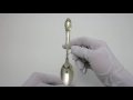 Видеообзор Десертная серебряная ложка 40лт