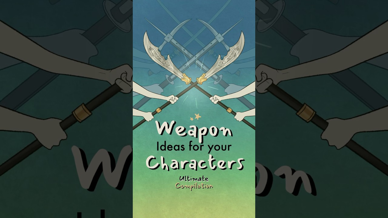 a compilation of weapon ideas for your characters ⚔️#writing #originalcharacter #oc #art