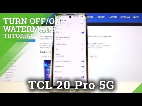 How to Add Watermark to Photo in TCL 20 Pro 5G