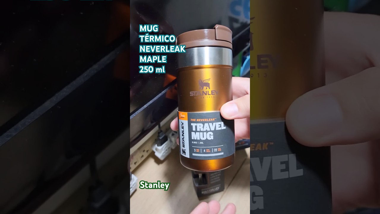 STANLEY MUG TÉRMICO NEVERLEAK MAPLE 250ML #shorts #stanley #thermal #coffee