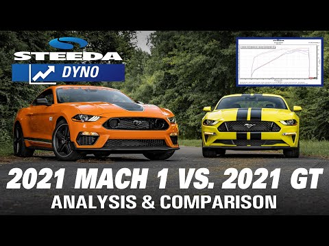 2021 Mach 1 vs. 2021 Mustang GT on the DYNO!