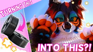 I TURNED THIS INTO THIS?! (Fursuit Making Vlog / Mini Q&A) Furry Creator