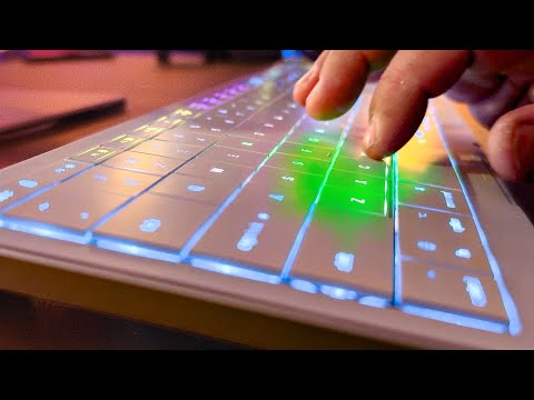 Innovative Wireless RGB Keyboard with Built in Track Pad and touch controls! Clevetura CLVX 1