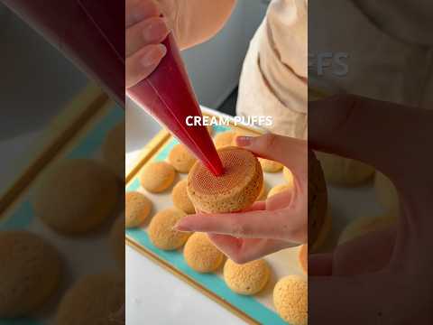 Cream Puffs #shorts #creampuffs #chouxpastry