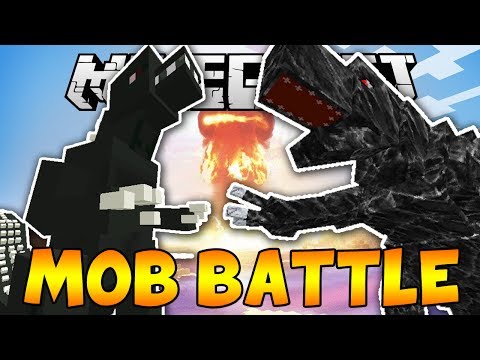 "GODZILLA Vs MOBZILLA" Minecraft Mob Battles