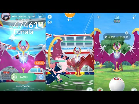 World First Ever New Lunala Raid in Pokémon GO