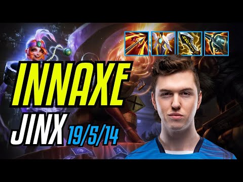 INNAXE - JINX vs HANS SAMA - TRISTANA ADC - EUW CHALLENGER - PATCH 11.8