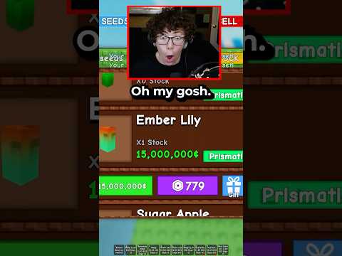 The LUCKIEST MOMENT EVER in Grow a Garden!