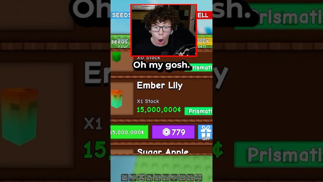 The LUCKIEST MOMENT EVER in Grow a Garden!