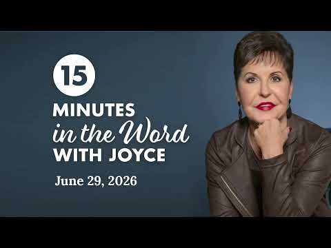 Your Body Is God's Home | 15 Minutes In The Word with Joyce Meyer