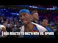 Tonight Wasn T Our Super Bowl ️ SGA Reacts To OKC Beating The Spurs NBA On ESPN