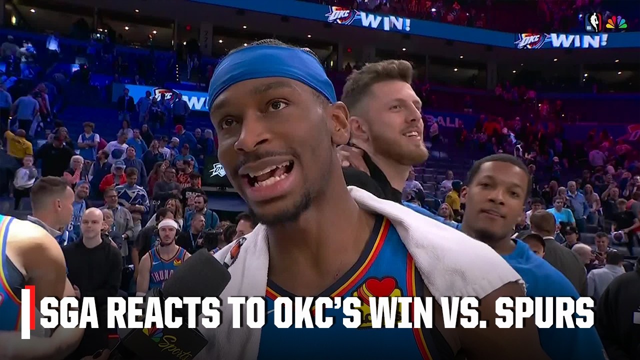 'Tonight wasn't our Super Bowl' 🗣️ - SGA reacts to OKC beating the Spurs | NBA on ESPN
