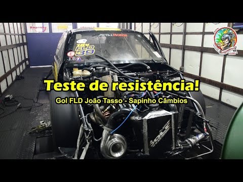 Gol turbo 1.000 hp FLD João Tasso - Teste de Resistência - Dinamômetro