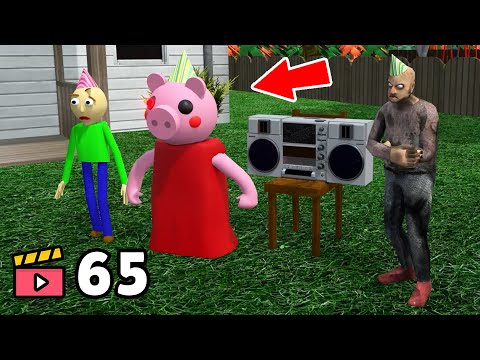 Granny vs Birthday vs Grandpa vs Piggy vs Baldi - funny horror animation (Compilation #65)