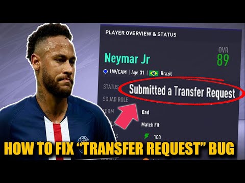 HOW TO FIX "SUBMITTED A TRANSFER REQUEST" BUG in CAREER MODE - FIFA 21