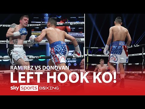 LEFT HOOK KO! Cuban star Robeisy Ramirez DESTROYS Eric Donovan inside three rounds