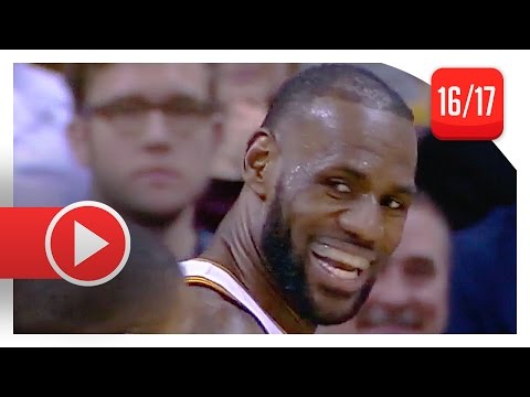 LeBron James Full Highlights vs Jazz (2017.03.16) - 33 Pts, 10 Reb, 6 Ast, BEAST!