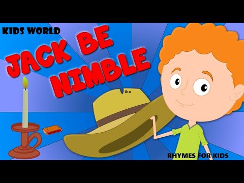 JACK, BE NIMBLE | RHYMES | LYRICS | NURSERY RHYMES FOR KIDS |- KIDS WORLD...