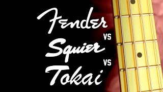 Video thumbnail for FENDER vs SQUIER vs TOKAI by Danny Sapko