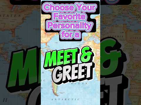 Choose your favorite personality for a meet and greet #ytviralshorts #meetandgreet #worldtour #gk